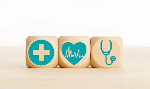 icons representing healthcare